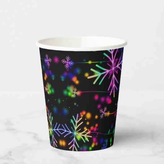 ネオン雪 紙コップ (左)