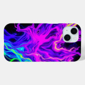 ネオン電気流体炎の電話ケース Case-Mate iPhoneケース (裏面 (横))