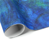 ネオン青緑のサイケデリックで日本のなライスペーパー ラッピングペーパー (ロールコーナー)