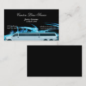 ネオン青SUVのリムジンの名刺 名刺 (正面/裏面)