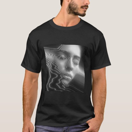 ネオン顔コスモス Tシャツ (正面)