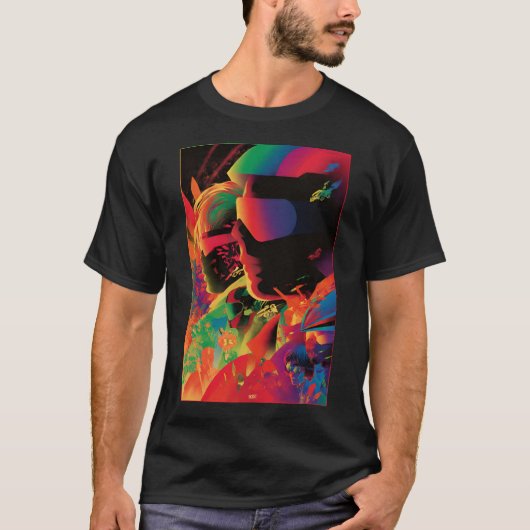 ネオン風ポスター 80年代 Tシャツ (正面)