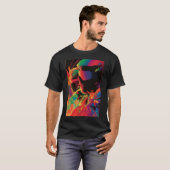 ネオン風ポスター 80年代 Tシャツ (正面フル)