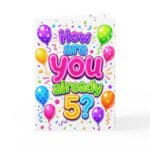 ネオン風船のお孫さんの5歳の誕生日