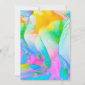 ネオン風船バースデーパーティー 招待状 (裏面)