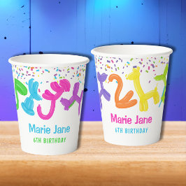 ネオン風船，動物風船 紙コップ