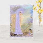 ネオン髪の人魚（新札） カード (黄色い花)