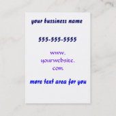 ネオン鬣の名刺 名刺 (裏面)