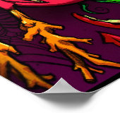 ネオン魔女ポスター ポスター (角)