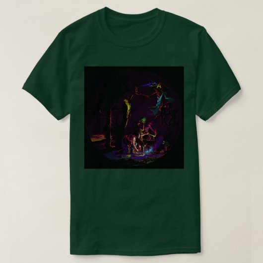 ネオン魔女 Tシャツ (デザイン正面)