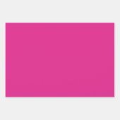 ネオン鮮やかなピンク | ピンク無地の色 ラッピングペーパーシート (正面)