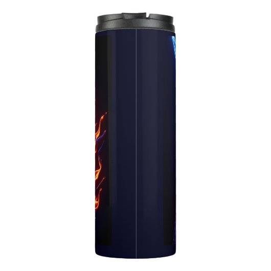 ネオン鮮やかアメリカ国旗の献上品 タンブラー (裏面)