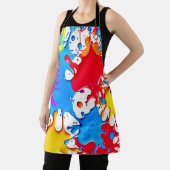 ネオン鮮やかカラーのスプラッシュ エプロン (インサイチュ)