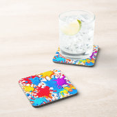 ネオン鮮やかカラーのスプラッシュ コースター (右側)