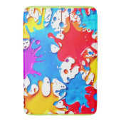 ネオン鮮やかカラーのスプラッシュ バスマット (正面縦)