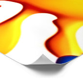 ネオン鮮やかカラーのスプラッシュ ポスター (角)