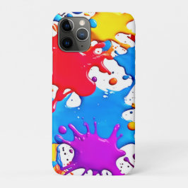 ネオン鮮やかカラーのスプラッシュ iPhone 11 PROケース