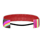 ネオン鮮やかグローパターン アスレチックヘッドバンド (裏面)