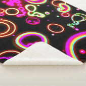 ネオン鮮やかグローパターン シェルパブランケット (3/4)