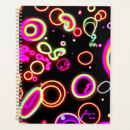 ネオン鮮やかグローパターン プランナー手帳