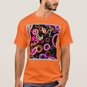 ネオン鮮やかグローパターン Tシャツ