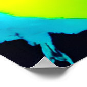 ネオン鮮やかハンドプリントアート ポスター (角)