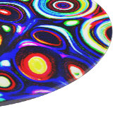 ネオン鮮やかパルスパターン カッティングボード (角)