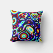 ネオン鮮やかパルスパターン クッション (正面)