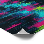 ネオン鮮やかフラグメントフローにおけるドーパミングリッチ波 ポスター (角)