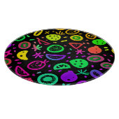 ネオン鮮やかフルーツパターンアート カッティングボード (角)