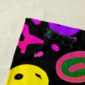 ネオン鮮やかフルーツパターンアート ビーチタオル (インサイチュ)