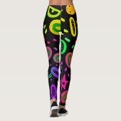 ネオン鮮やかフルーツパターンアート レギンス (裏面)