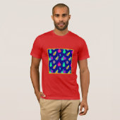 ネオン鮮やかフルーツパターンデザイン Tシャツ (正面フル)