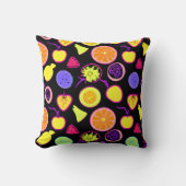 ネオン鮮やかフルーツ工芸品 クッション (正面)