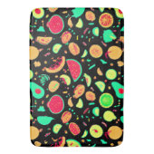 ネオン鮮やかフルーツ柄 バスマット (正面縦)