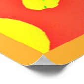 ネオン鮮やかフルーツ柄 ポスター (角)