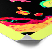 ネオン鮮やかフルーツ柄 ポスター (角)