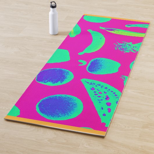 ネオン鮮やかフルーツ柄 ヨガマット (インサイチュ)