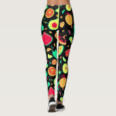 ネオン鮮やかフルーツ柄 レギンス (裏面)