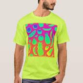 ネオン鮮やかフルーツ柄 Tシャツ (正面)