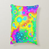 ネオン鮮やかブレーズパターン アクセントクッション (裏面(縦))