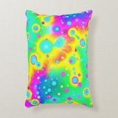 ネオン鮮やかブレーズパターン アクセントクッション (正面(垂直))