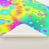 ネオン鮮やかブレーズパターン シェルパブランケット (3/4)