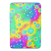 ネオン鮮やかブレーズパターン バスマット (正面縦)