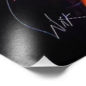 ネオン鮮やかポートレート-抽象芸術表現主義アート フォトプリント            (角)