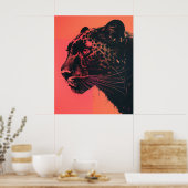 ネオン鮮やか入りリスク検査特性アニマ ポスター (キッチン)