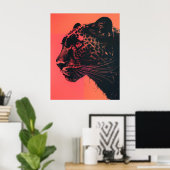 ネオン鮮やか入りリスク検査特性アニマ ポスター (ホームオフィス)