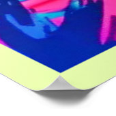 ネオン鮮やか・サンセット海波 ポスター (角)