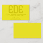 ネオン黄ミニマル色 名刺 (正面/裏面)