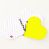 ネオン黄無地の色 |クラシック ノートブック (内部)